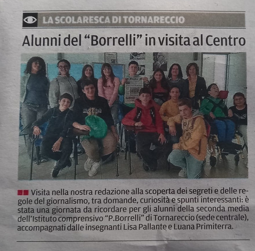 Gli alunni dell’I.C. “P. Borrelli” in visita al Centro