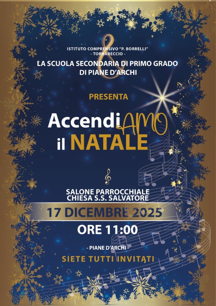 AccendiAmo il Natale – Scuola Secondaria di Piane d’Archi
