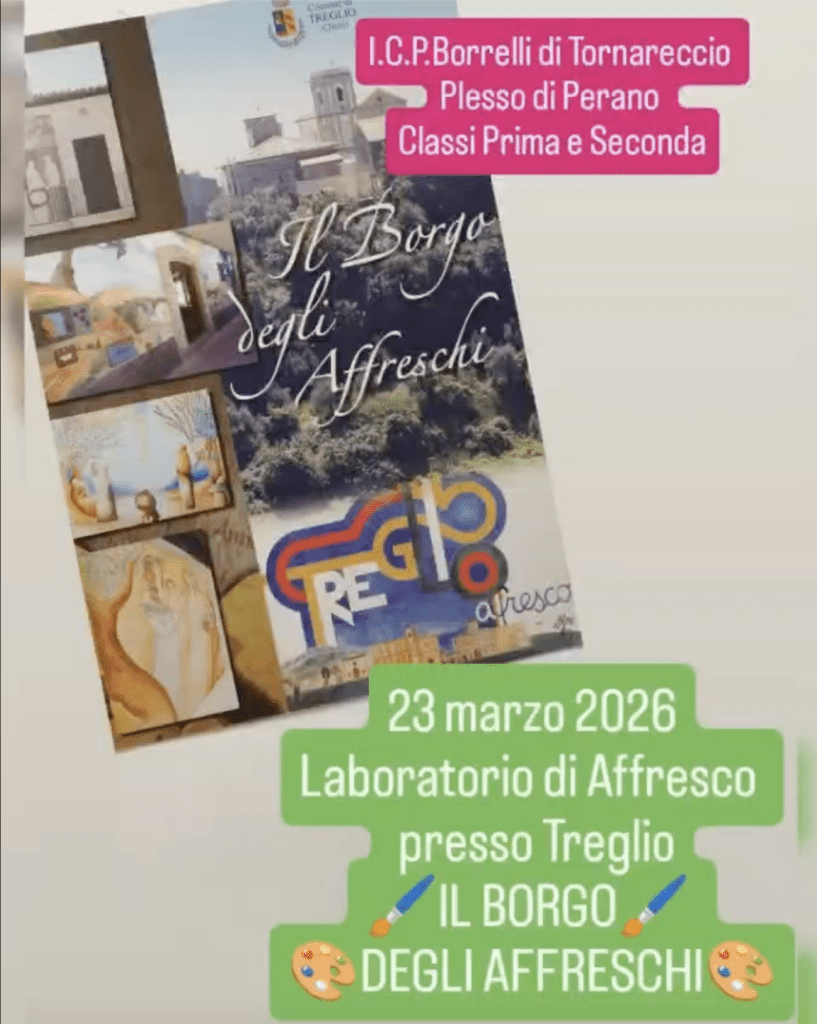 Laboratorio di affresco – Classi Prima e Seconda – Plesso di Perano