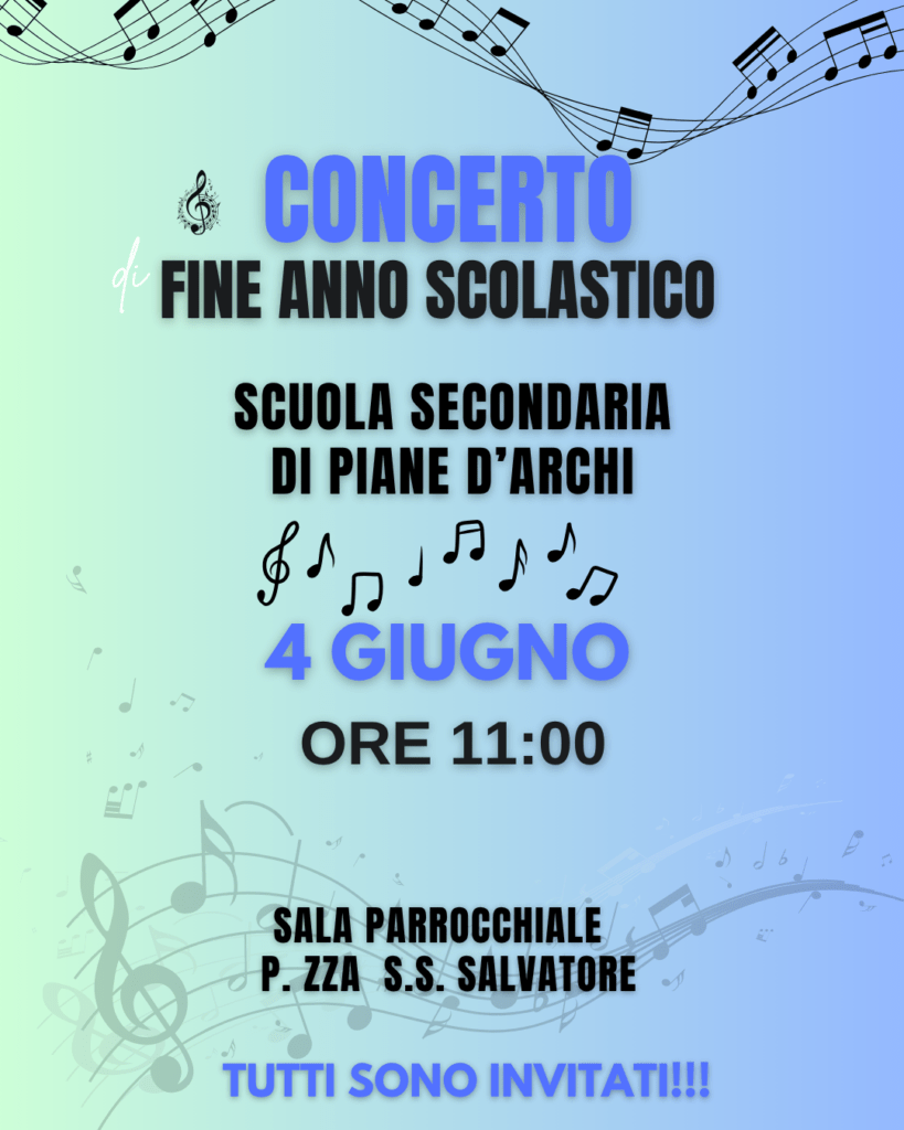 Concerto di Fine Anno – Scuola Secondaria di Piane d’Archi